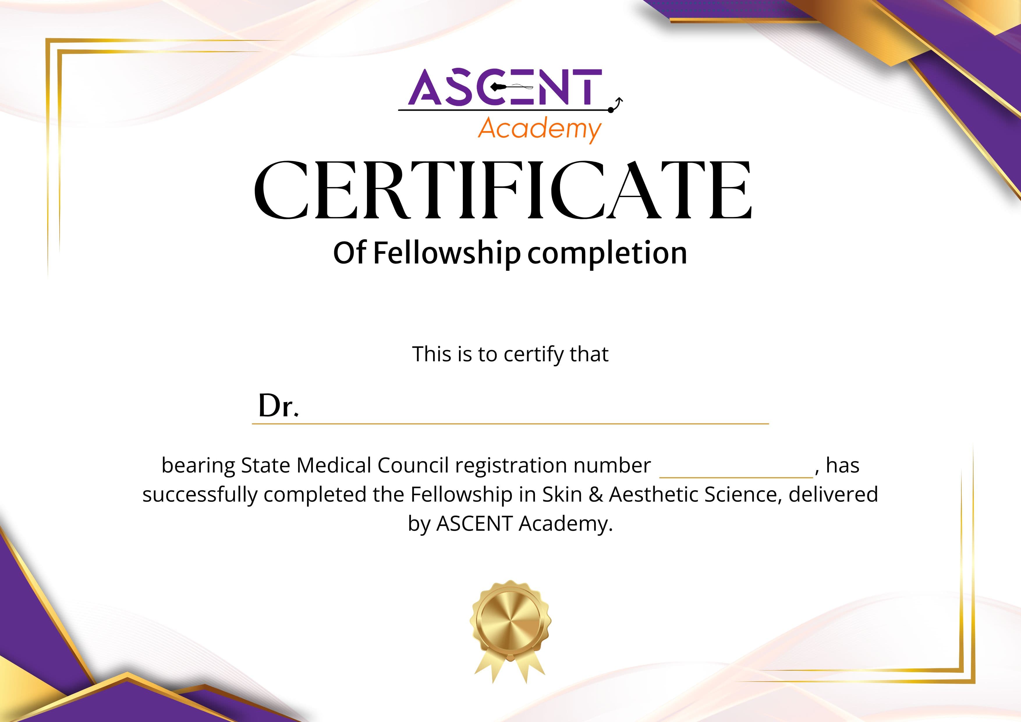 Fellowship Certificate